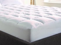 Luxcell high loft quilted mattress topper with fitted skirt